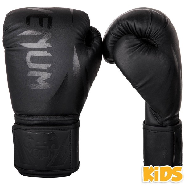 Venum Challenger 2.0 Kids Gloves - Black/Black 6oz