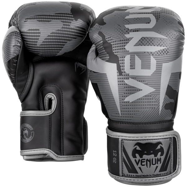 Venum Elite Gloves - Black/ Dark Camo 10oz
