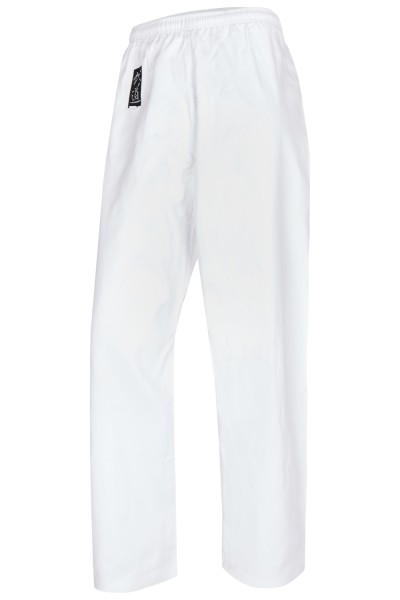 Standard trousers white elastic waist
