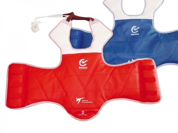 Chest guard red-blue reversible, CE-
