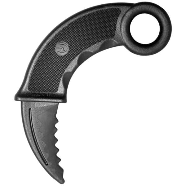 Gummimesser KARAMBIT schwarz, ca. 17 cm