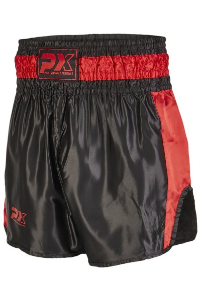 PX Thai Shorts, "Contender" schw-rot XXS