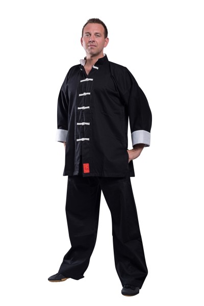 Shaolin II Kung Fu uniform , black/w.