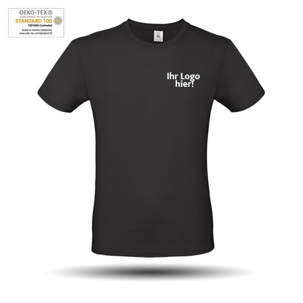 T-Shirt schwarz, 2-fach bedruckt