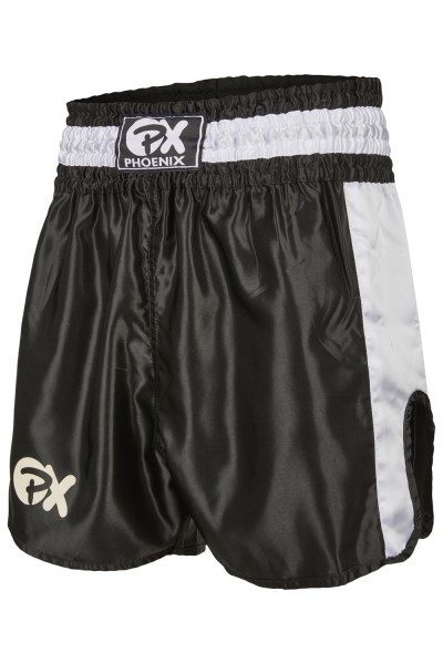 PX Thai Shorts, "Contender" schw-weiß XXS