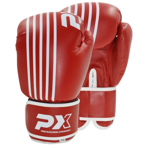 PX boxing gloves SPARRING,PU, red-white