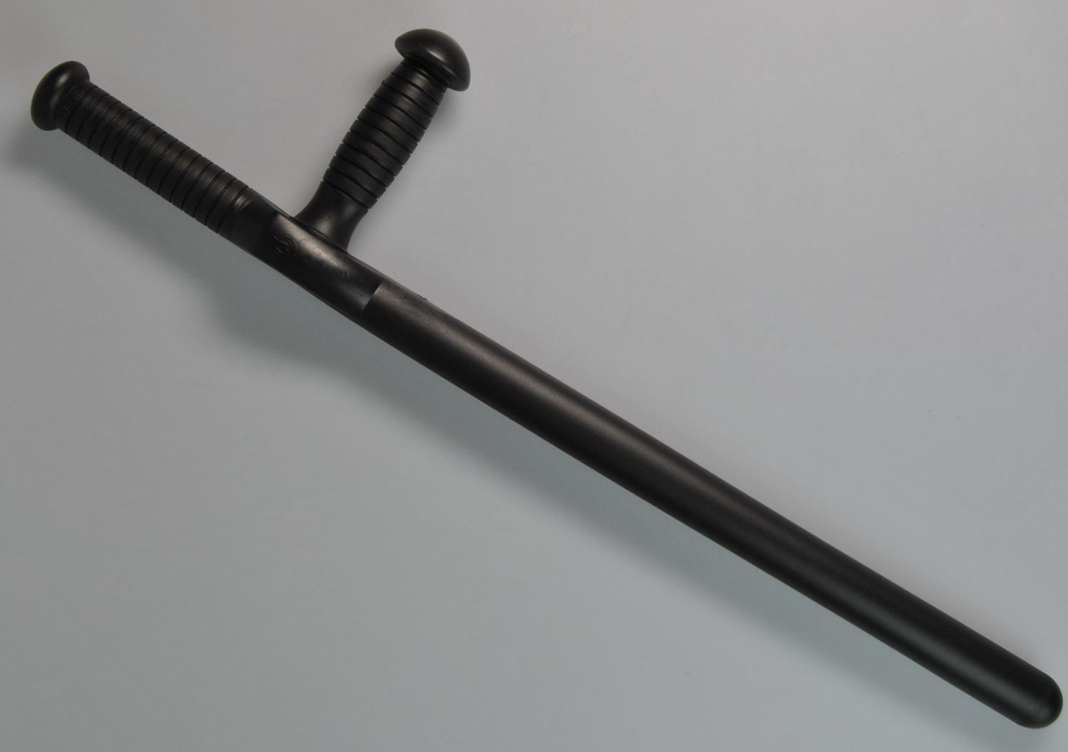 Hard-plastic police tonfa, single